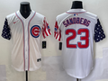 Men's Chicago Cubs Ryne Sandberg White Alternate Limited Player Jersey