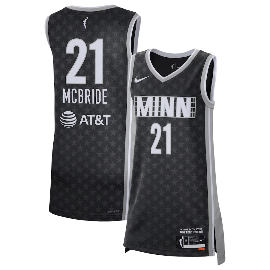 Men's Minnesota Lynx Kayla McBride Black Rebel Edition Victory Player Jersey