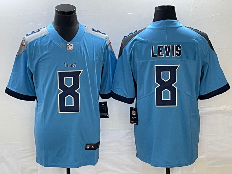 Men's Tennessee Titans Will Levis Light Blue Game Jersey