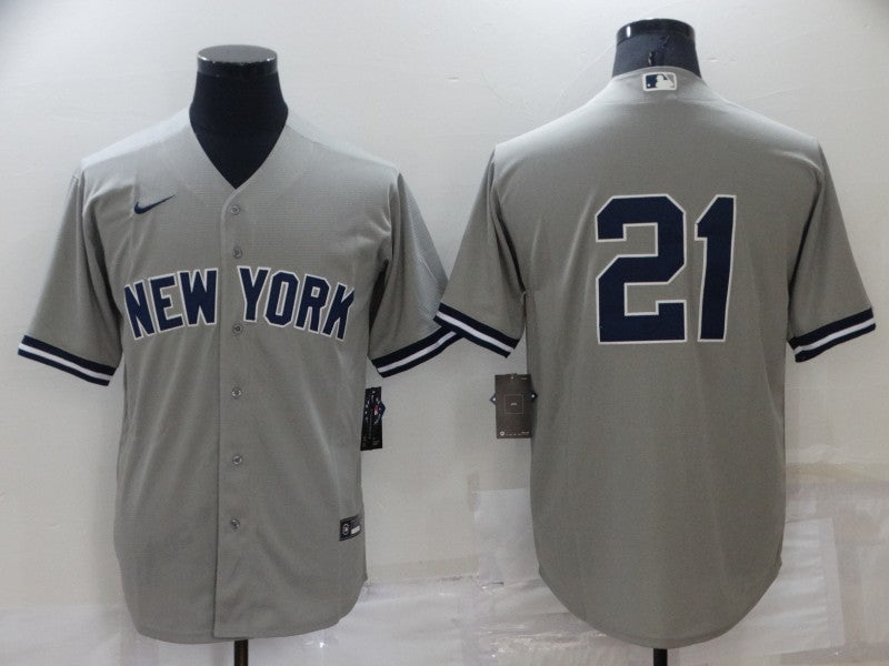 Men's New York Yankees Paul O¡¯Neill Gray Replica Player Name Jersey