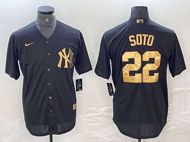 Men's New York Yankees Juan Soto Black Limited Player Jersey