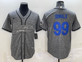 Men's Los Angeles Rams Aaron Donald Gray Game Jersey Joint Edition