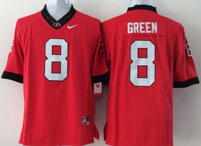 Men's Georgia Bulldogs A.J. Green Red Player Game Jersey