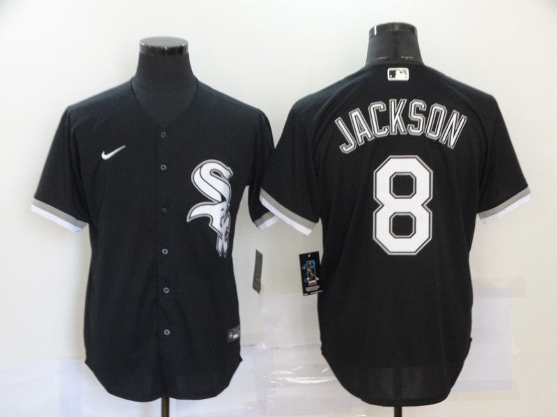 Men's Chicago White Sox Bo Jackson Black Replica Baseball Jersey