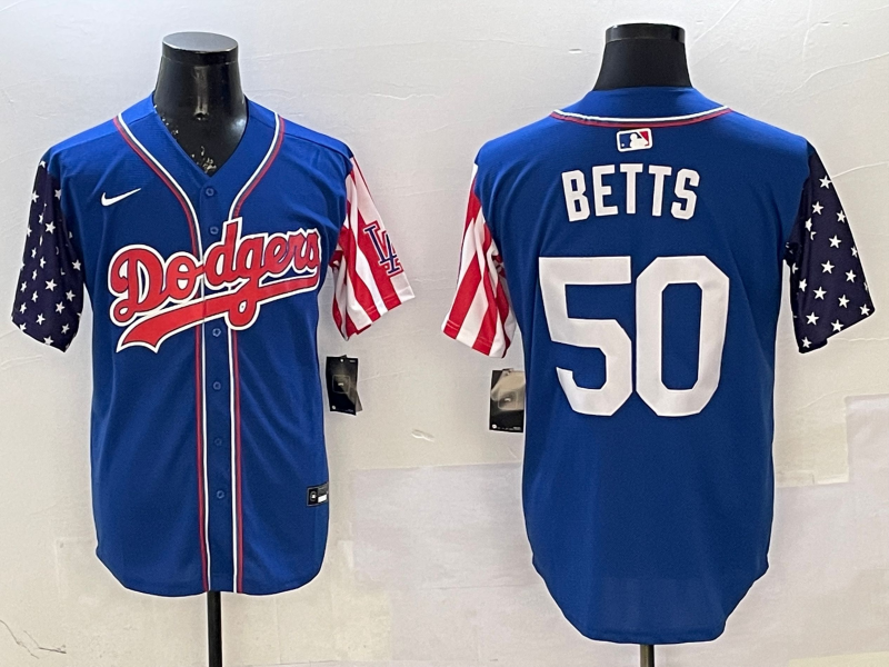 Men's Los Angeles Dodgers Mookie Betts Royal Player Jersey