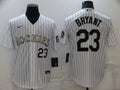 Men's Colorado Rockies Kris Bryant White Replica Baseball Jersey