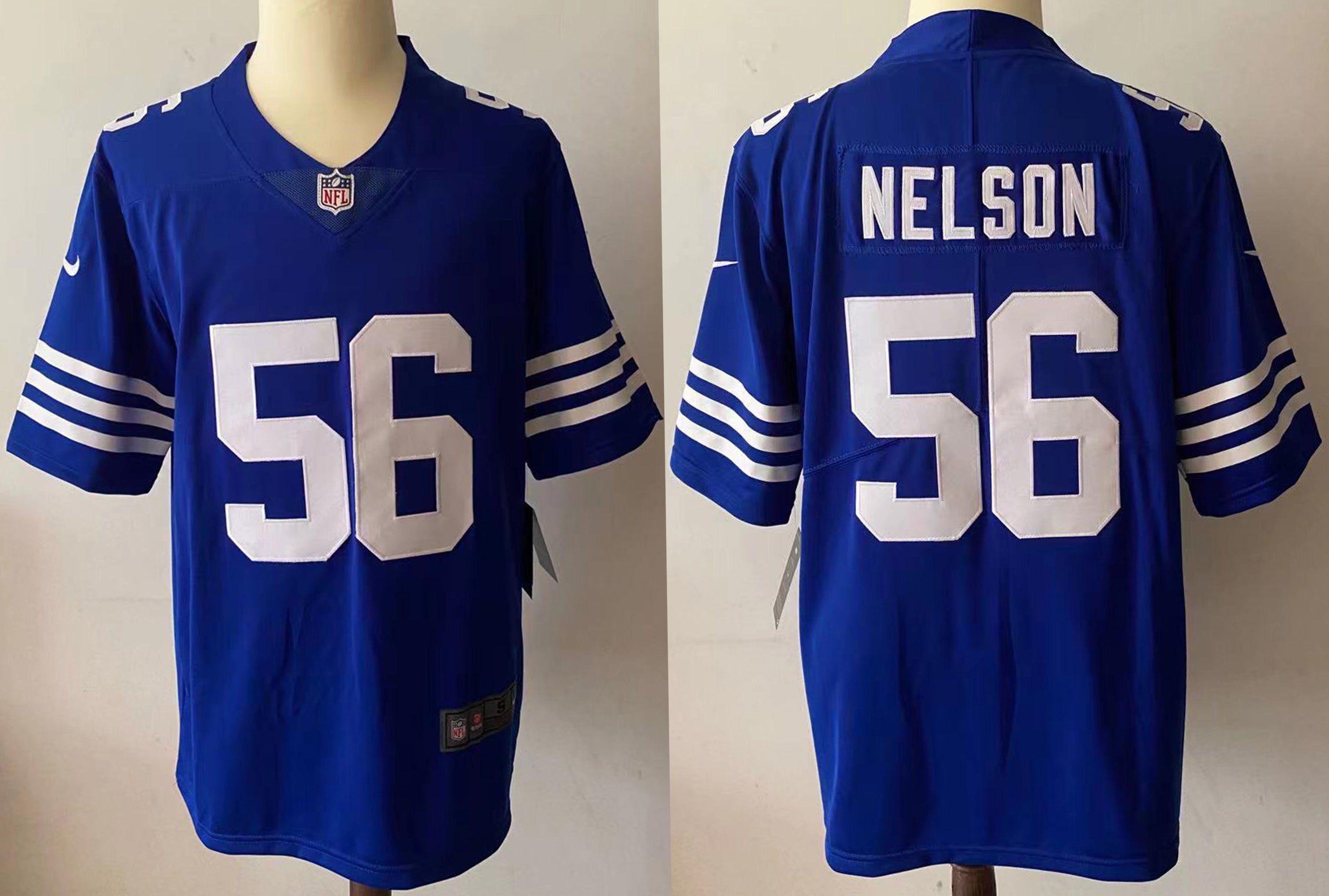 Men's Indianapolis Colts Quenton Nelson Blue Game Player Jersey