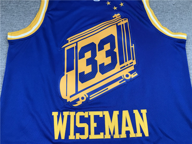 Men's Golden State Warriors James Wiseman Blue Swingman Player Jersey