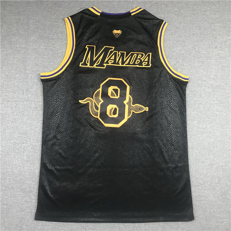 Men's Los Angeles Lakers -24 NBA Black Mamba Swingman Jersey