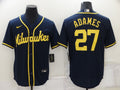 Men's Milwaukee Brewers Willy Adames Navy Player Jersey