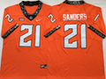 Men's Oklahoma State Cowboys Barry Sanders Orange Player Jersey