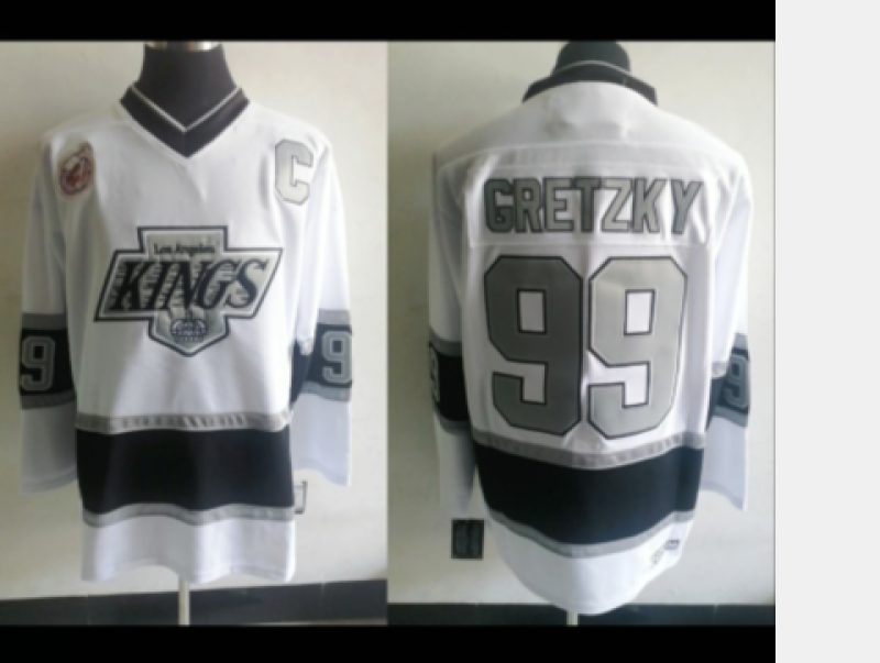 Men's Los Angeles Kings Wayne Gretzky Fanatics White Player Game Jersey