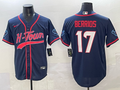 Men's Houston Texans Braxton Berrios Navy Team Game Jersey