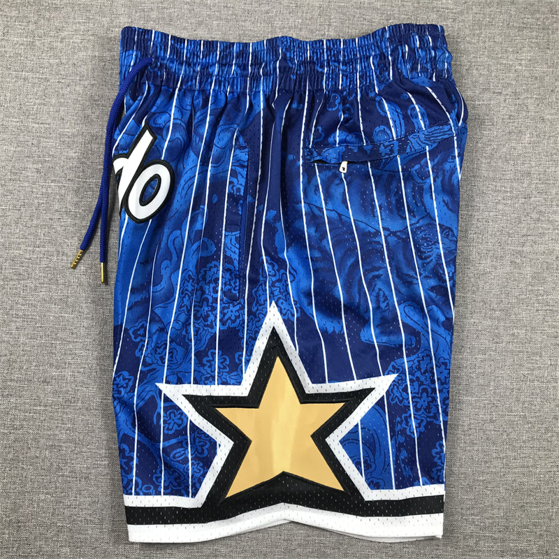 Men's Orlando Magic Tiger Year Limited Edition Blue Basketball Shorts