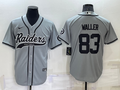 Men's Las Vegas Raiders Darren Waller Gray Game Jersey Joint Edition