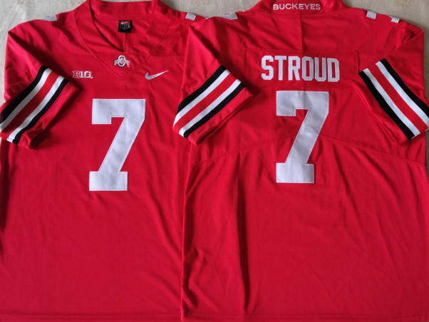 Men's Ohio State Buckeyes C.J. Stroud Scarlet Player Game Jersey