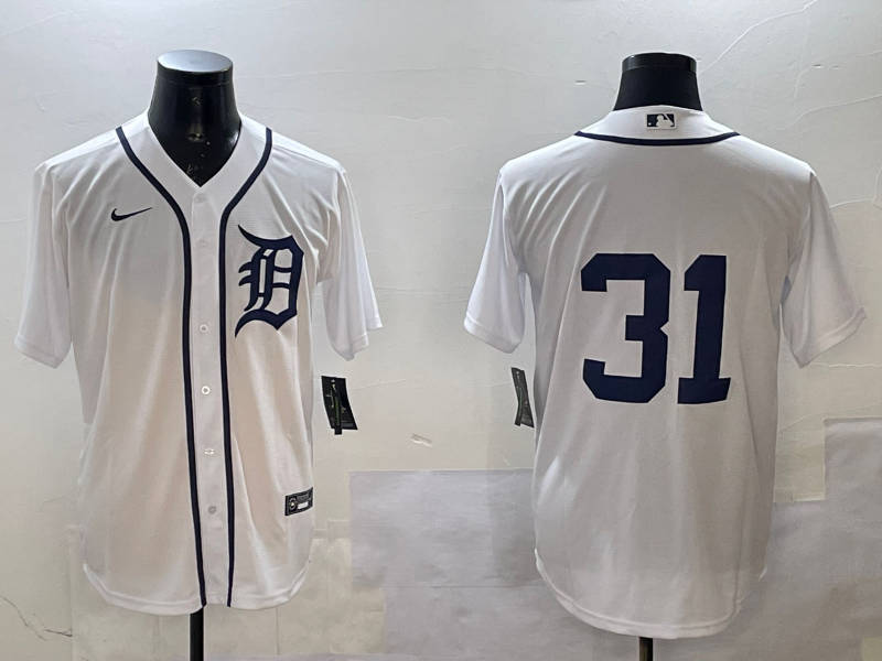 Men's Detroit Tigers Riley Greene White Player Jersey