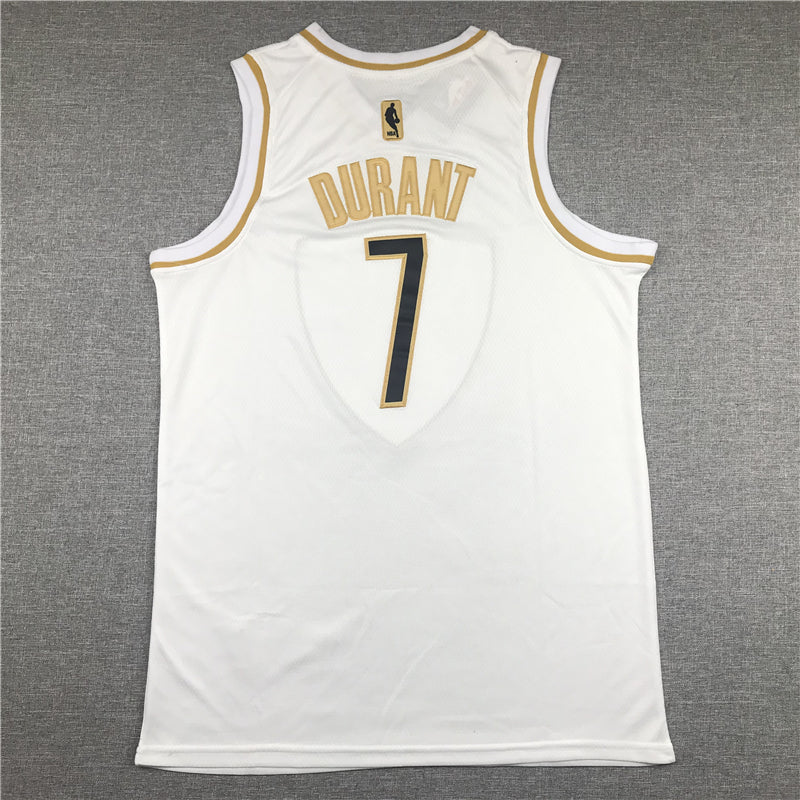 Men's Brooklyn Nets Kevin Durant White Swingman Player Jersey