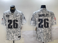 Men's Philadelphia Eagles Saquon Barkley Arctic Camo 2024 Salute to Service Limited Jersey