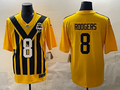 Men's Pittsburgh Steelers Aaron Rodgers Gold Alternate 1933 Throwback Game Jersey