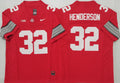 Men's Ohio State Buckeyes Treveyon Henderson Red Game Jersey
