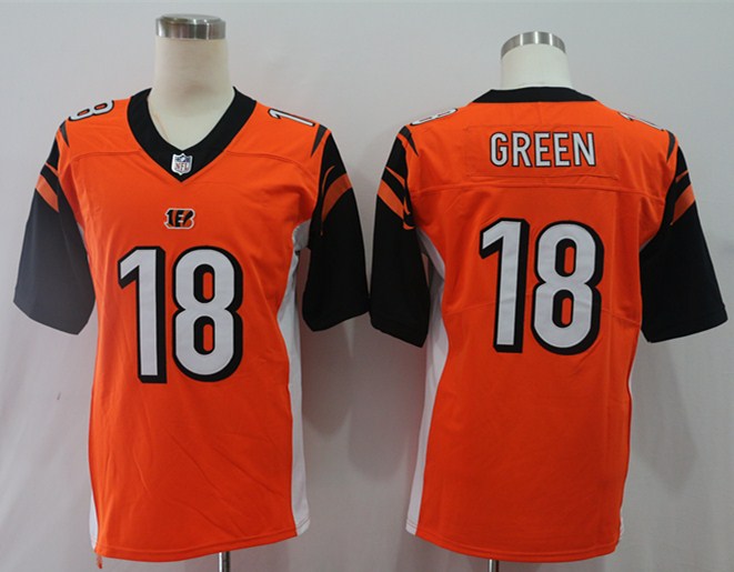 Men's Cincinnati Bengals A.J. Green Orange Game Jersey