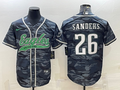 Men's Philadelphia Eagles Miles Sanders Grey Camouflage Game Jersey Joint Edition