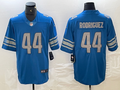 Men's Detroit Lions Malcolm Rodriguez Blue Game Player Jersey