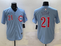 Men's Chicago Cubs Sammy Sosa Baby Blue 2nd Alternate Limited Player Jersey