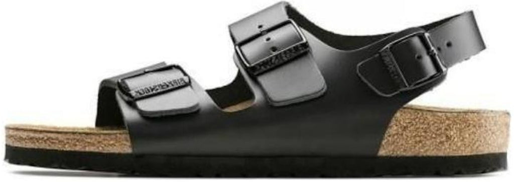 Birkenstock 0034191 Black Leather Buckle Sandals