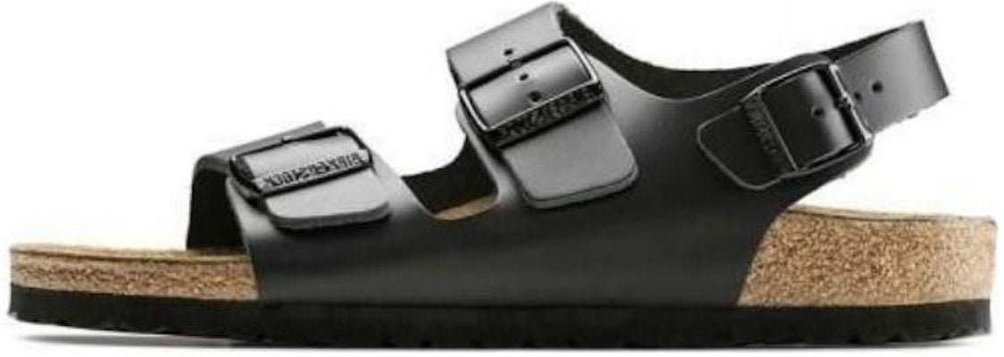 Birkenstock 0034191 Black Leather Buckle Sandals