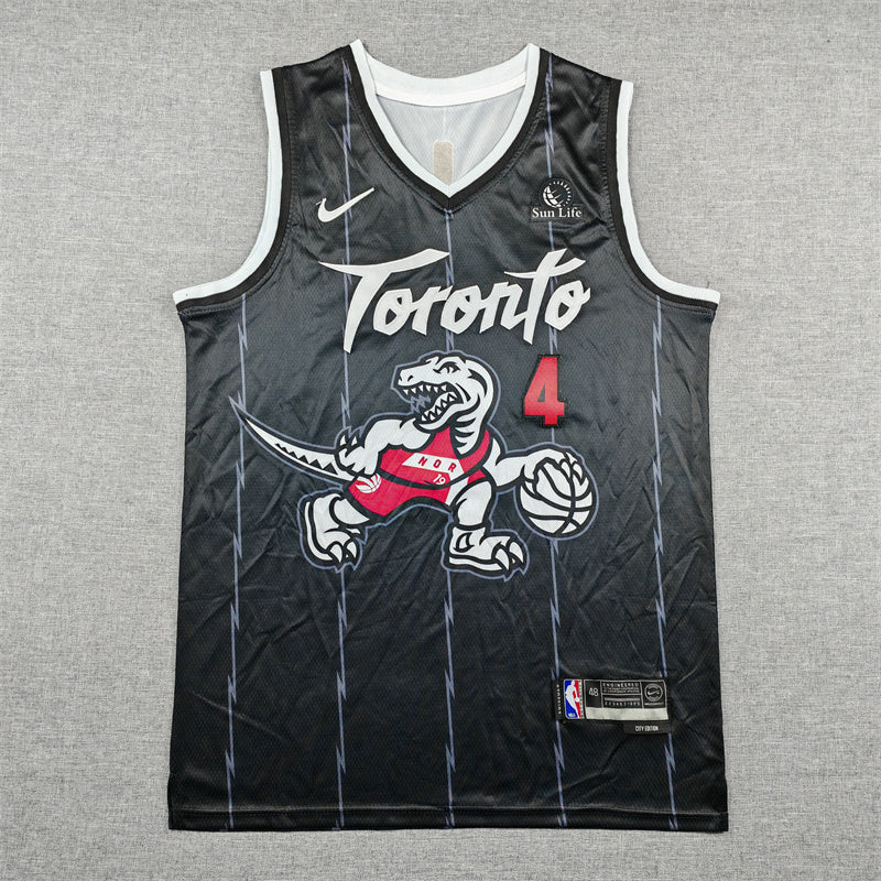 Men's Toronto Raptors Scottie Barnes Black 2025/26 Swingman Jersey - City Edition