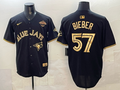 Men's Toronto Blue Jays Shane Bieber Black Player Jersey