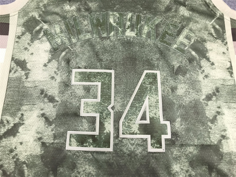 Men's Milwaukee Bucks Giannis Antetokounmpo Brown Select Series Swingman Jersey