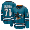 Men's San Jose Sharks Macklin Celebrini Fanatics Teal Home Breakaway Jersey