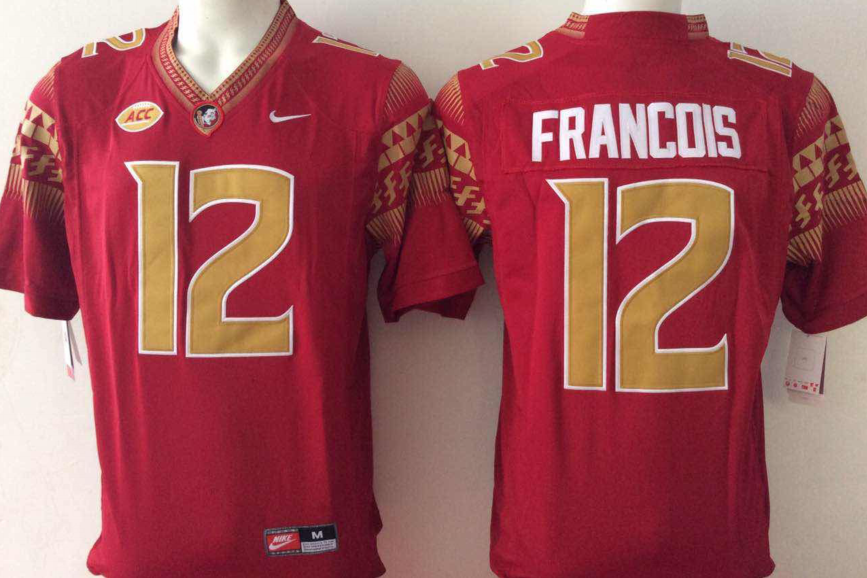 Men's Florida State Seminoles Deondre Francois Red Player Game Jersey
