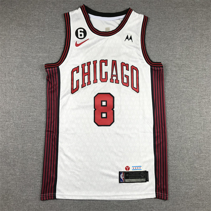 Men's Chicago Bulls Zach LaVine White 2022/23 Swingman Jersey - City Edition