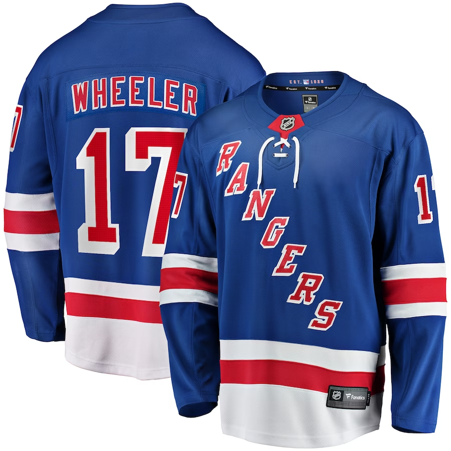 Men's New York Rangers Blake Wheeler Blue Game Jersey