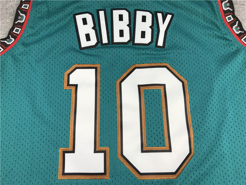 Men's Memphis Grizzlies Mike Bibby Green Classics Swingman Jersey