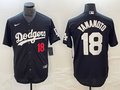 Men's Los Angeles Dodgers Yoshinobu Yamamoto Black Replica Game Jersey