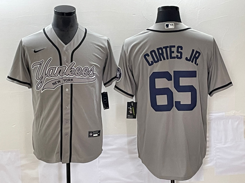 Men's New York Yankees Nestor Cortes Jr. Gray Player Jersey Joint Edition