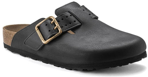 Birkenstock Boston Bold Leather 1022626 Narrow Fit Black Sandals