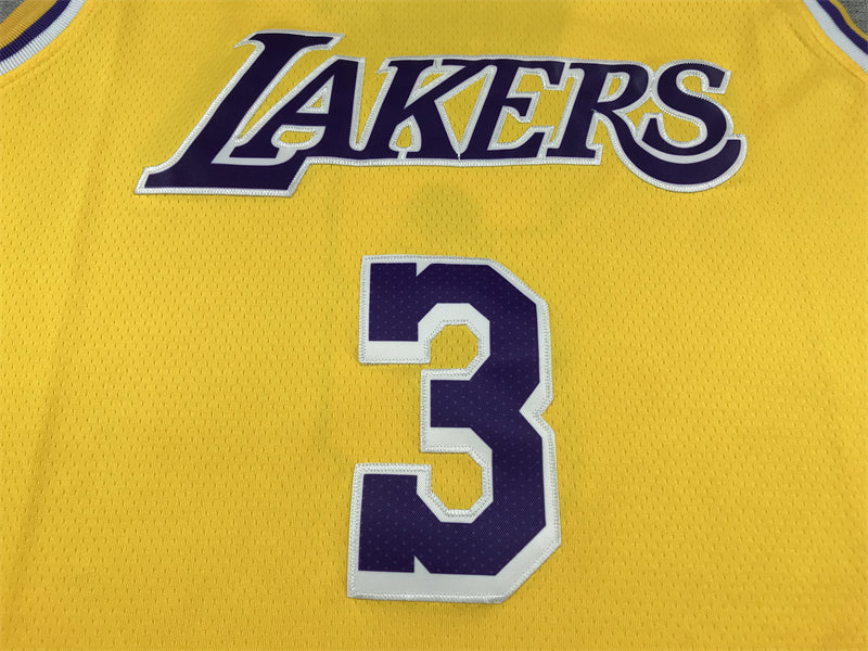Men's Los Angeles Lakers Anthony Davis Gold 2022/23 Swingman Jersey - Icon Edition