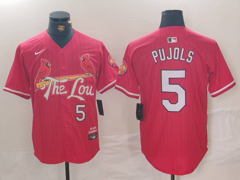 Men's St. Louis Cardinals Albert Pujols Red 2024 City Connect Limited Player Jersey