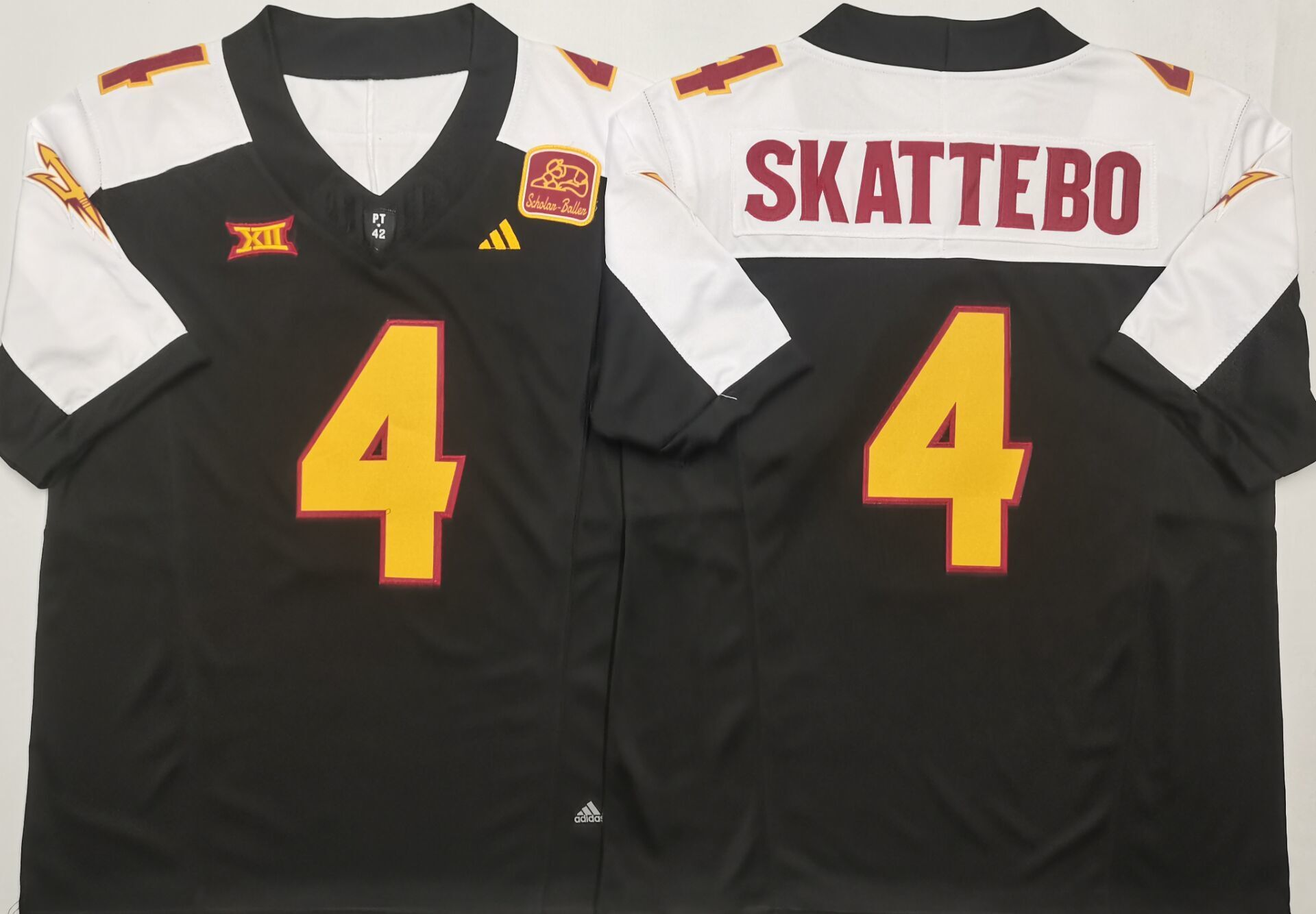 Men's Arizona State Sun Devils Cameron Skattebo Black Game Jersey