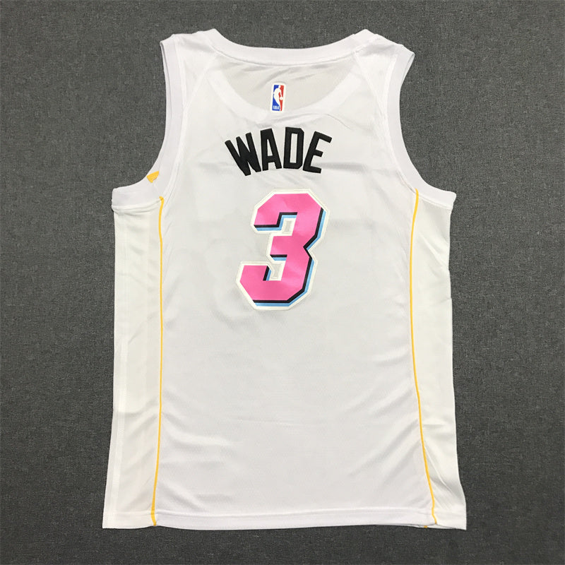 Men's Miami Heat Dwyane Wade White Swingman Jersey - City Edition