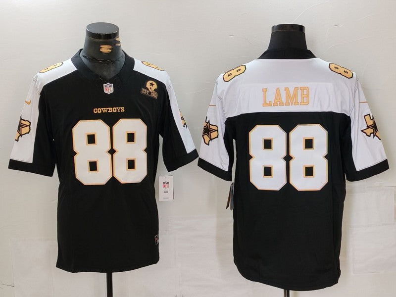 Men's Dallas Cowboys CeeDee Lamb Black Alternate Game Team Jersey