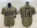 Men's Buffalo Bills Stefon Diggs Olive 2022 Salute To Service Limited Jersey Joint Edition
