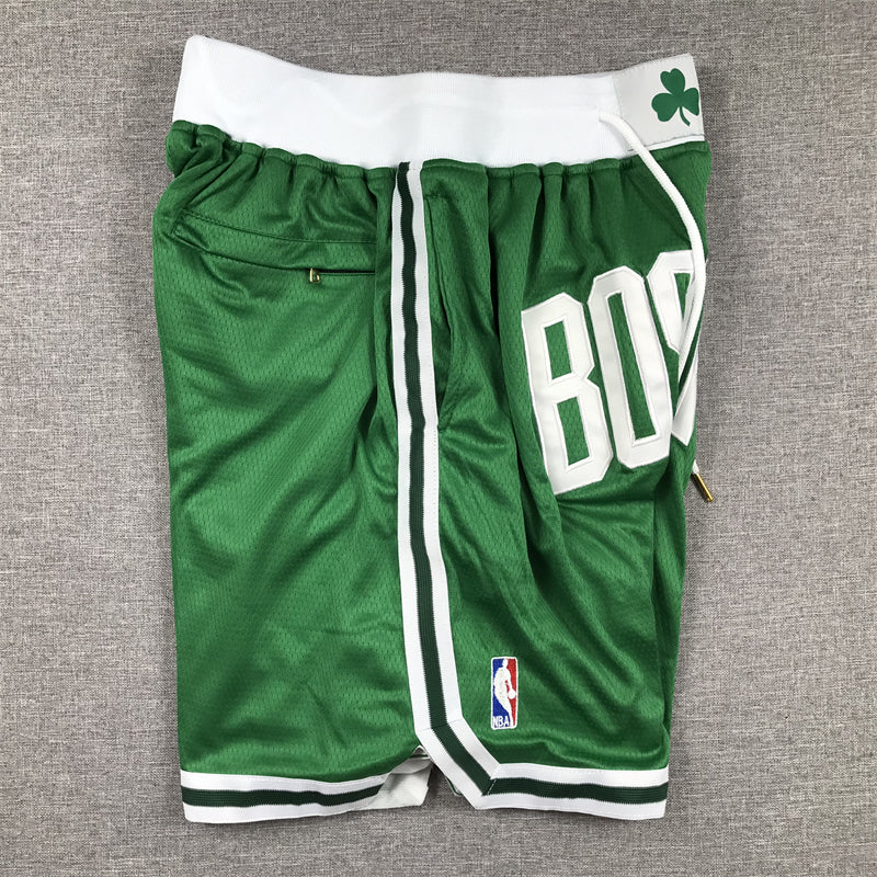 Men's Boston Celtics Kelly Green Pocket Shorts