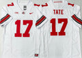 Men's Ohio State Buckeyes Carnell Tate White Player Game Jersey